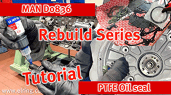 Сальник вала PTFE для MAN D0836 от Elring