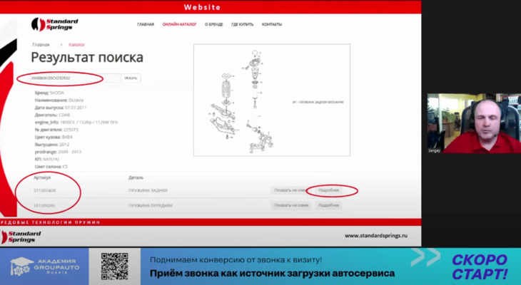Академия GROUPAUTO и воркшоп с STANDARD SPRINGS: выбирайте качественные пружины! Академия GROUPAUTO и воркшоп с STANDARD SPRINGS: выбирайте качественные пружины!