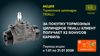 Три федеральные акции TRIALLI в январе 2024