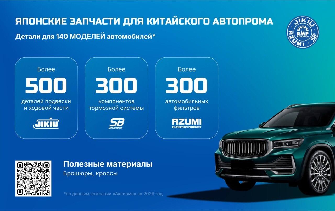 Японские запчасти для китайского автопрома